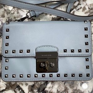 Michael Kors Sloan Dusty Blue Studded Crossbody